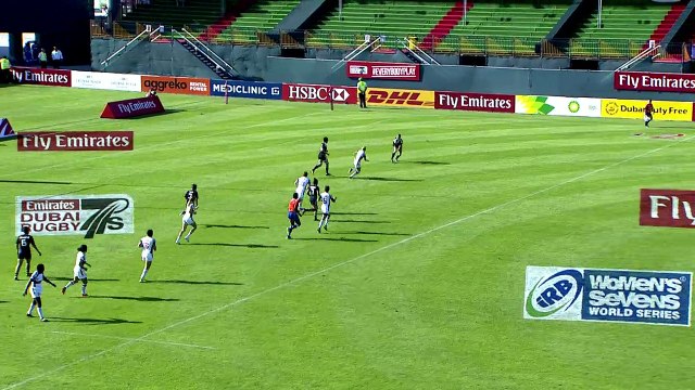 Sevens Re:LIVE - Ref Rasta races Sarah Goss at Dubai Sevens