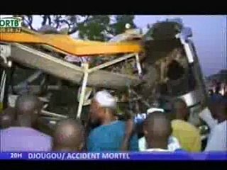 Grave accident mortel a l'entrée de Djougou-deux bus entres en coalision