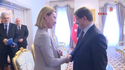 Başbakan Davutoğlu AB Heyeti ile Görüştü