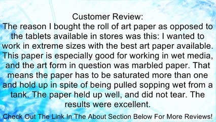 Strathmore 500 Mixed Media 90Lb 42X8Yd Roll Review