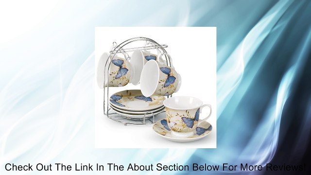 Lorren Home Trends 5-Piece Tea/Coffee Set, Blue Review