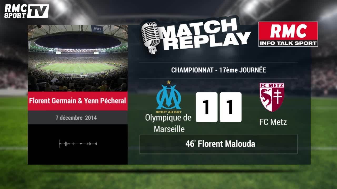 OM-FC METZ (3-1) : le Goal Replay avec le son de RMC Sport