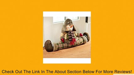 Snowman Draft Stopper With Winter Clothing Review