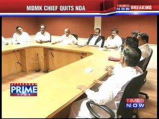 MDMK leader Vaiko quits NDA