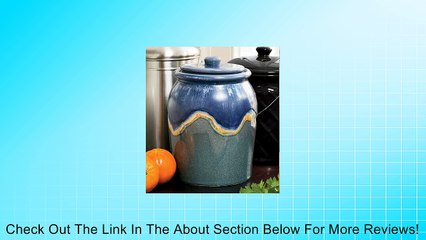 Leakproof, Odor-Free 1-Gallon Glazed Ceramic Compost Crock, In Blue Review
