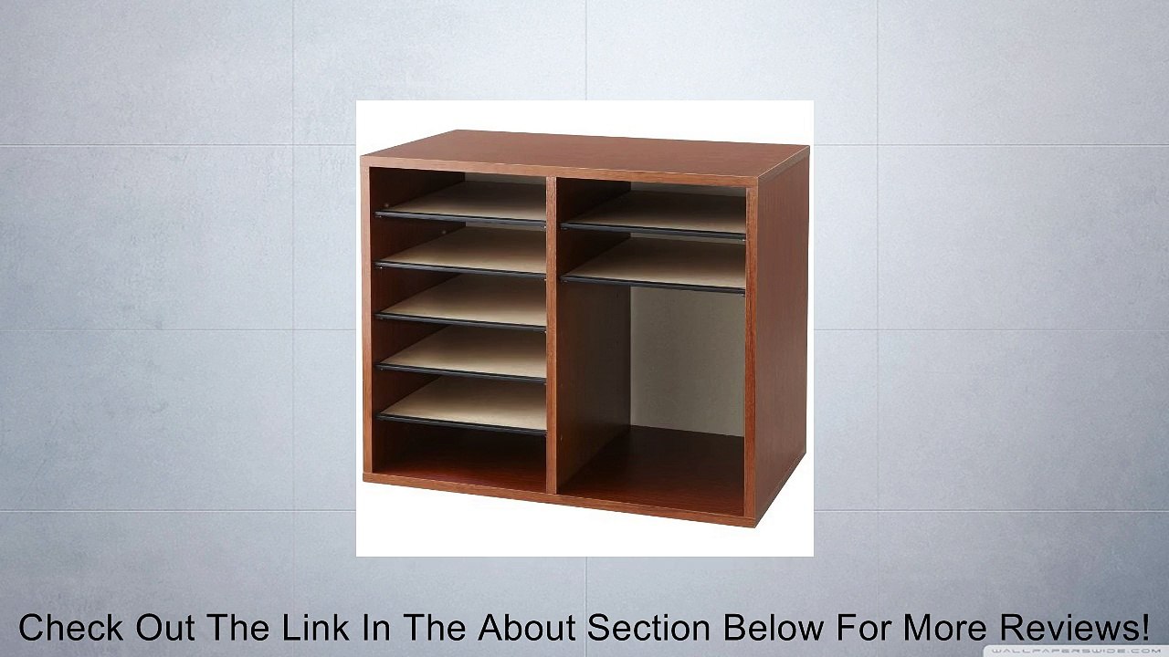 Safco Products Wood Adjustable Literature Organizer, 12 Compartment, Gray, 9420CY Review