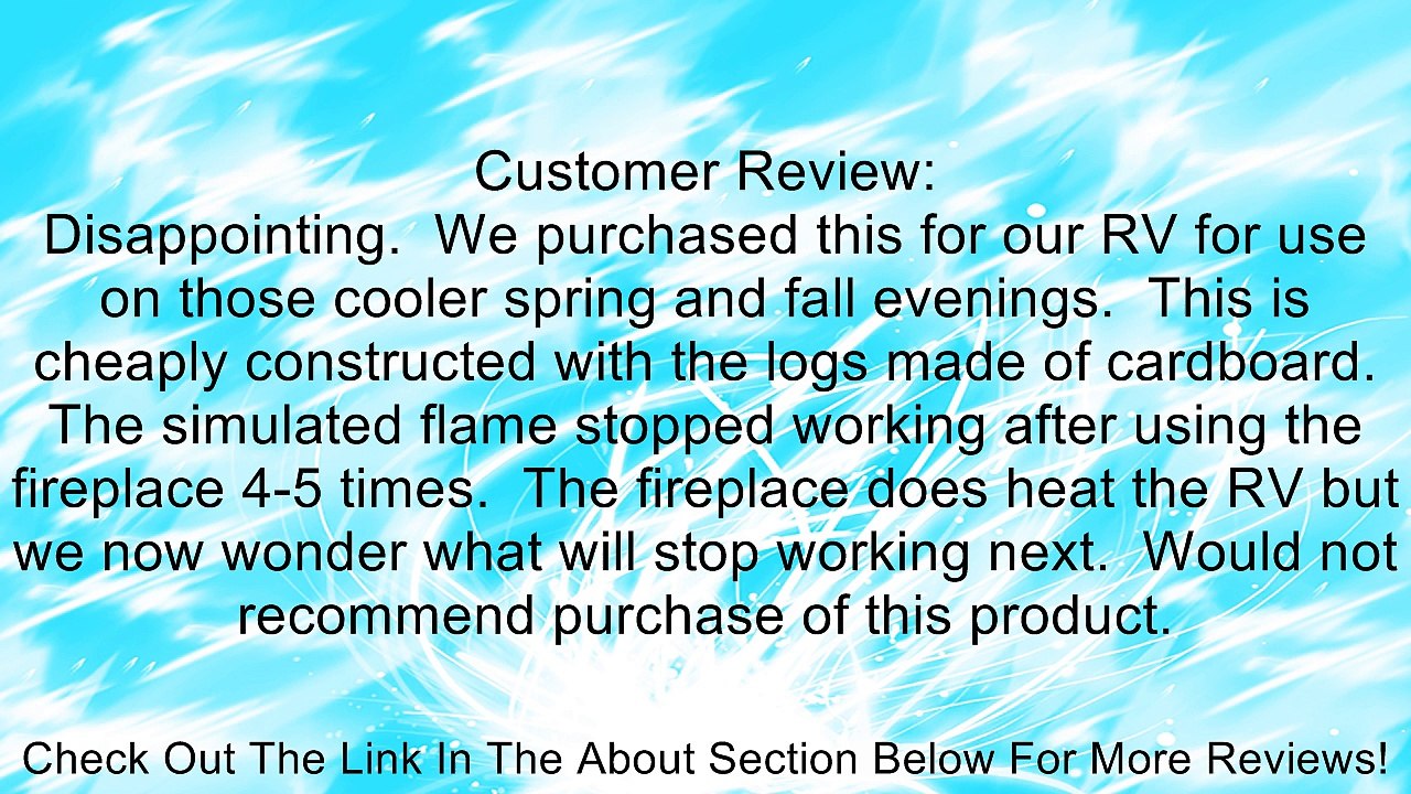 Yosemite Home Decor DF-EFP115 18-Inch Bozeman Electric Fireplace Stove with Faux Wood Logs Review