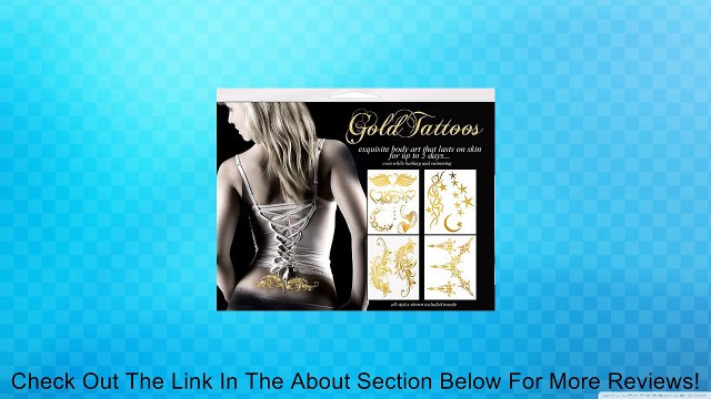Gold Tattoos 4pk - Celestial Sparkle Review