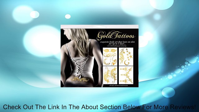 Gold Tattoos 4pk - Celestial Sparkle Review