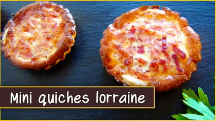 Recette des mini quiches lorraine