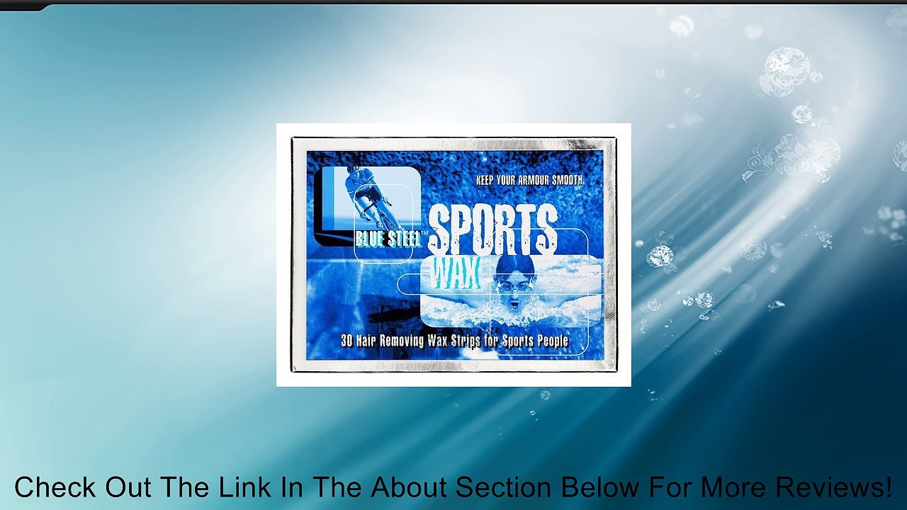 Blue Steel Sports WAX Strips: Instant Hair Removal Strips Review