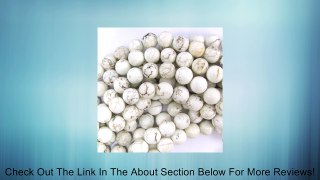 10mm white turquoise round beads 16
