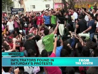 Infiltrators found in Sunday's protests in Mexico