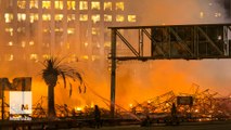 Massive fire breaks out in downtown LA