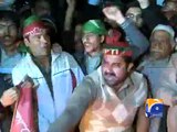 PTI protests in Peshawar-Geo Reports-08 Dec 2014