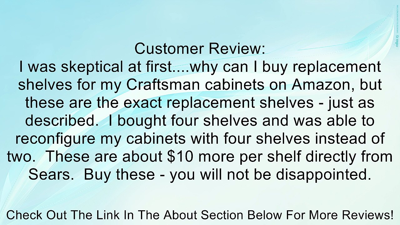 Craftsman A25676-EBK Storage Unit Shelf, Black Review