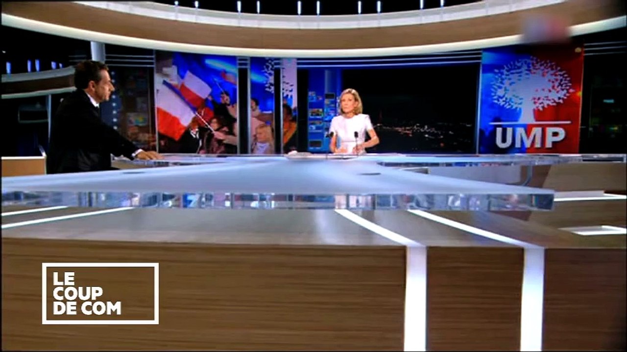 Le coup de com : Nicolas Sarkozy rend visite aux députés UMP à l'Assemblée nationale