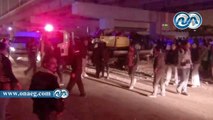 بالفيديو.. مصرع وإصابة 15 في سقوط سيارة من كوبري محرم بك‎ بالإسكندرية