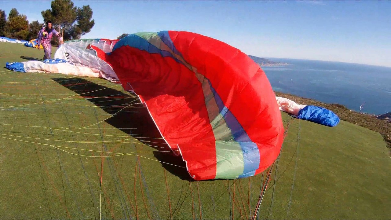 Biplace avec Chloé à Roquebrune Cap Martin.