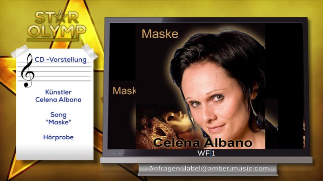 Sängerin Celena Albano - Maske- CD-Vorstellung Amber-Musikpromotion