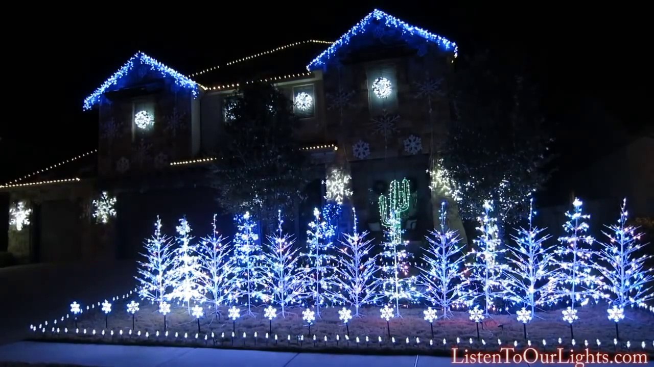USA : une maison entièrement illuminée façon « Reine des Neiges »