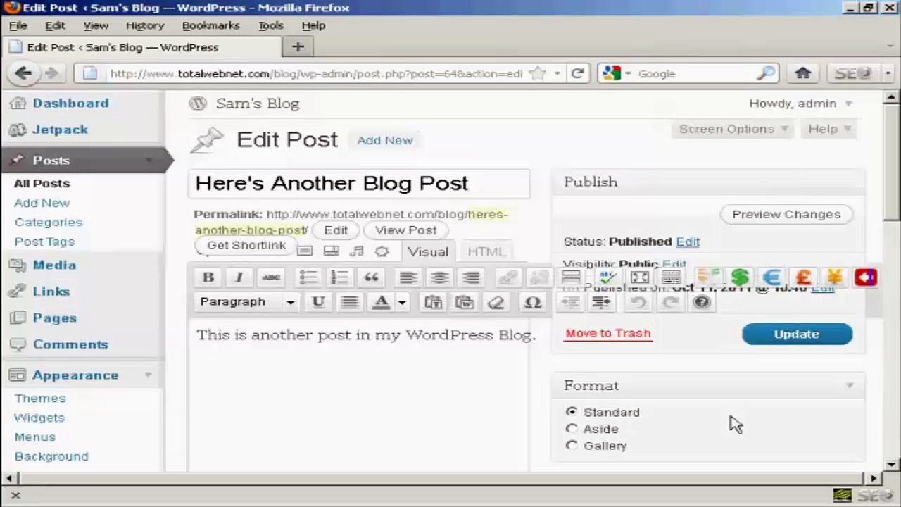 How To Edit A Post In Wordpress