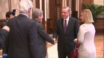 Cumhurbaşkanı Erdoğan AB Heyetini Cumhurbaşkanlığı Sarayı'nda Kabul Etti