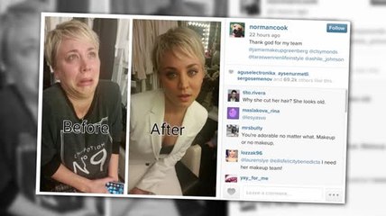 Download Video: The Big Bang Theory star, Kaley Cuoco, Shares a Hilarious 'Before & After' Snap While Getting Ready