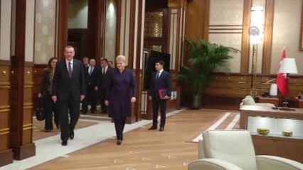 Erdoğan, Litvanya Cumhurbaşkanı Grybauskaite ile Görüştü
