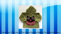 Corky & Co Girl's Fleece Zip Up Hoodie Jacket with Owl Applique. Green. (9m-4T). Size 3T. Review