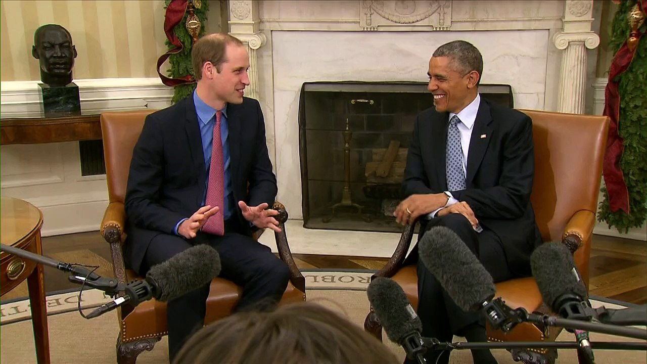 Príncipe William se encontra com Obama