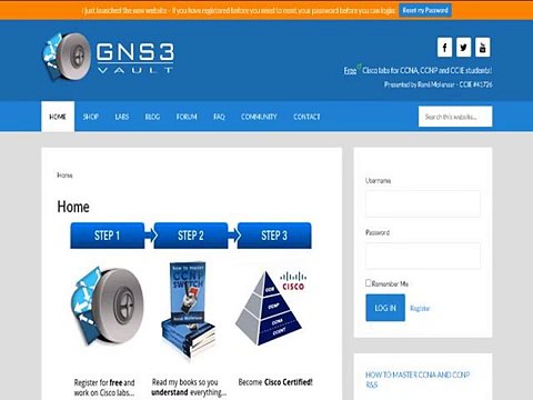 Gns3vault Study Material For Cisco Ccna Ccnp And Ccie Students