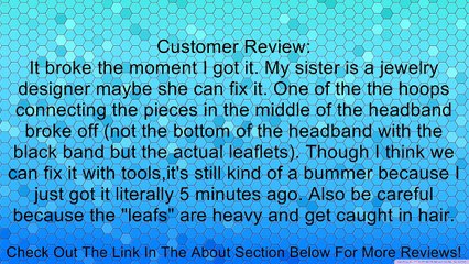 Fashionwu Women's Festival Grecian Garland Hippy Forehead Elastic Headband Review