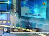 EE.UU.: usuarios de Twitter viralizan el hashtag #ICantBreath