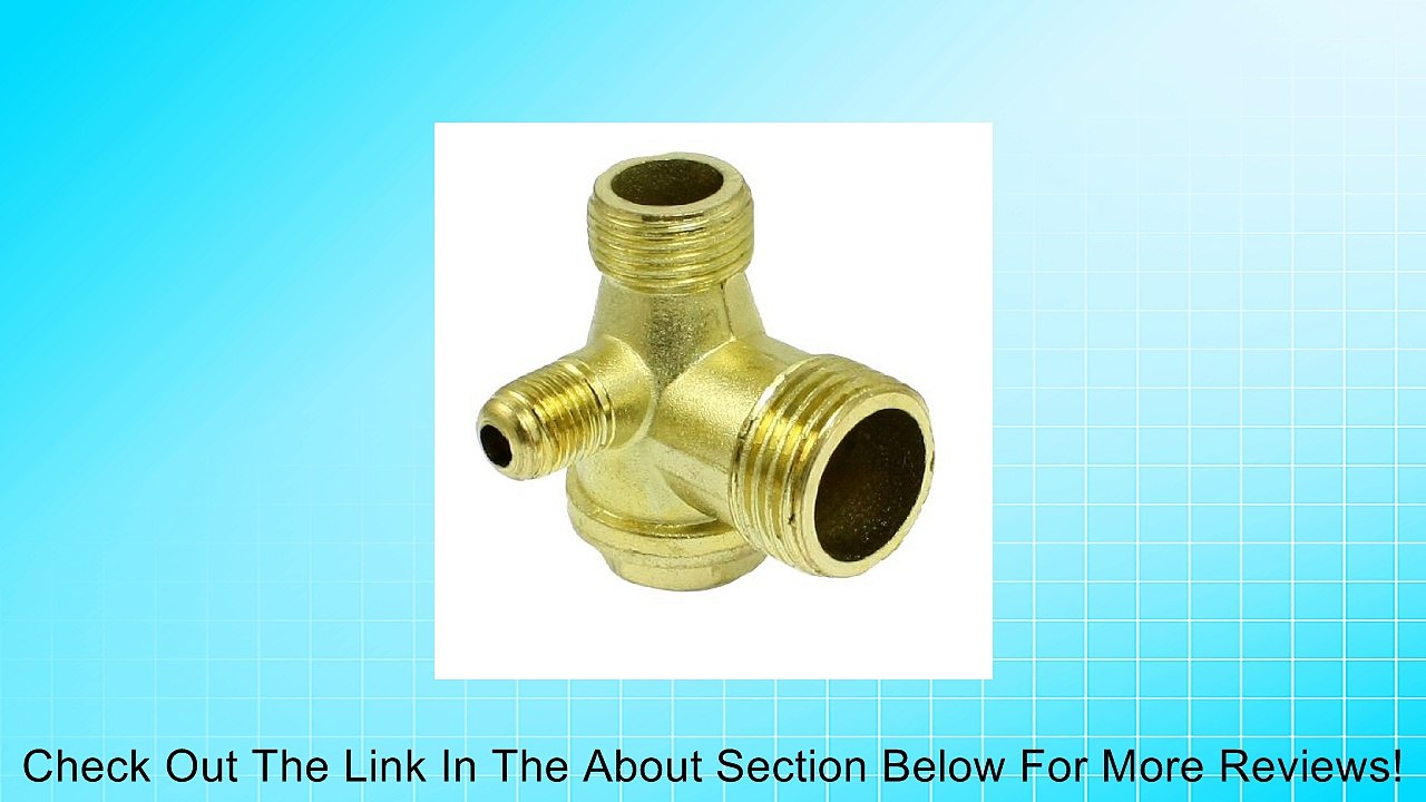 Male Thread Brass Air Compressor Check Valve Spare Parts Gold Tone Review