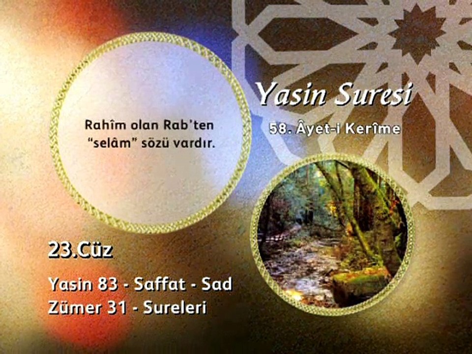 23. cüz 1. bölüm Kur'an-ı Kerim Hatim ve Meal okyay dernegi