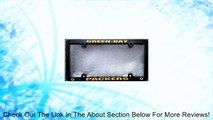 Green Bay Packers BLACK EZ VIEW Plastic License Plate Tag Frame Cover Football Review