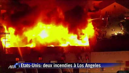 Deux incendies à Los Angeles, circulation très perturbée
