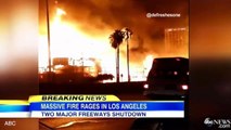 Huge Blaze In Downtown Los Angeles Damages Three Buildings