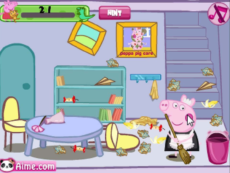 Peppa Pig Clean Room Let's Play / PlayThrough / WalkThrough Part