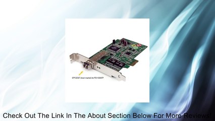 Tải video: StarTech.com PCI Express Gigabit Ethernet Fiber Open SFP Network Adapter NIC - PCIe Gbe SFP Fiber Optic Network Card - Server Adapter (PEX1000SFP) Review