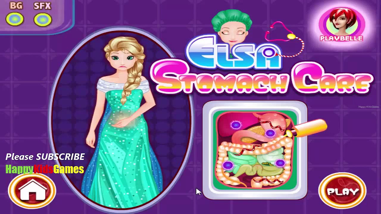 Doctor Game Princess Elsa Stomach Surgery Game Gameplay Walkthrough