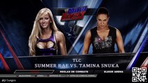 SUMMER RAE VS. TAMINA SNUKA WWE15 DIVAS