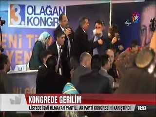 Listede ismi olmayan Ak Partili kongreyi karıştırdı