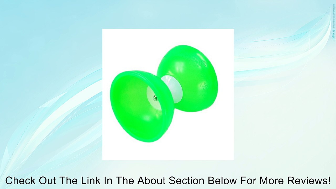 Chinese Yo-Yos Diabolo Green Toy Juggling Spinning +Hand Stick Review