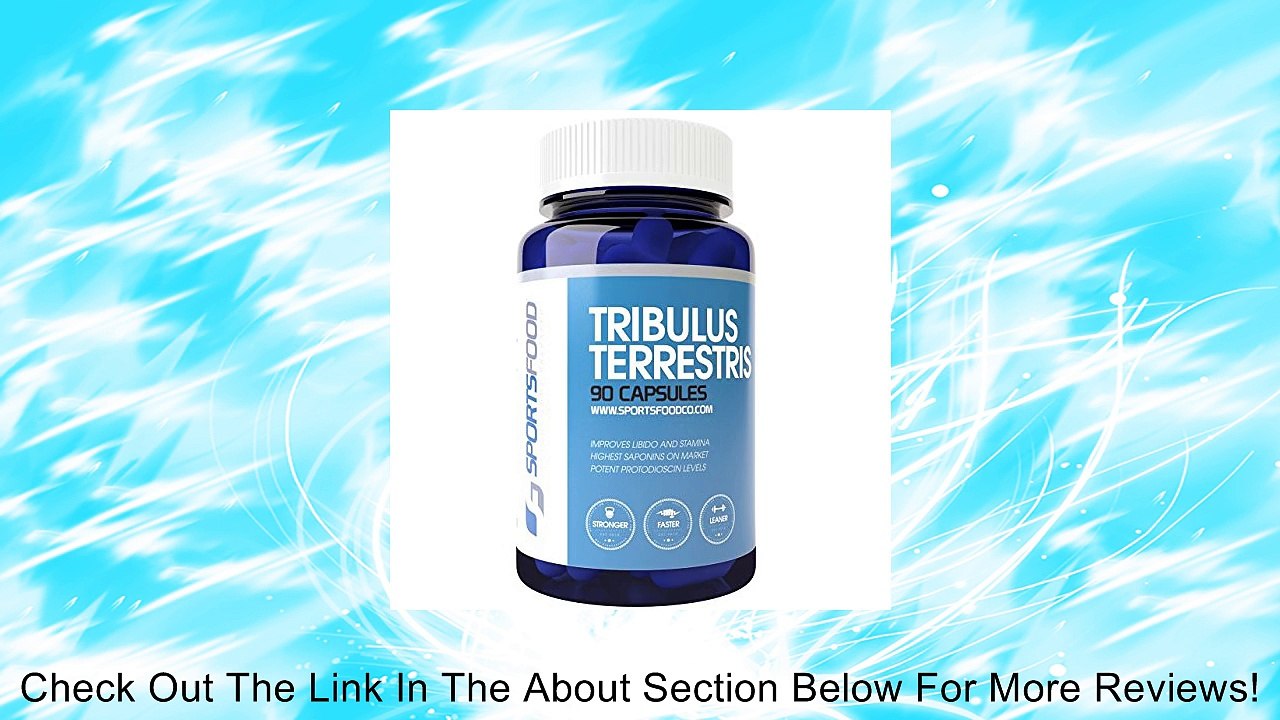 Tribulus Terrestris 1000mg x 90 capsules, 95% Steroidal Saponins, 80% Protodioscin Review
