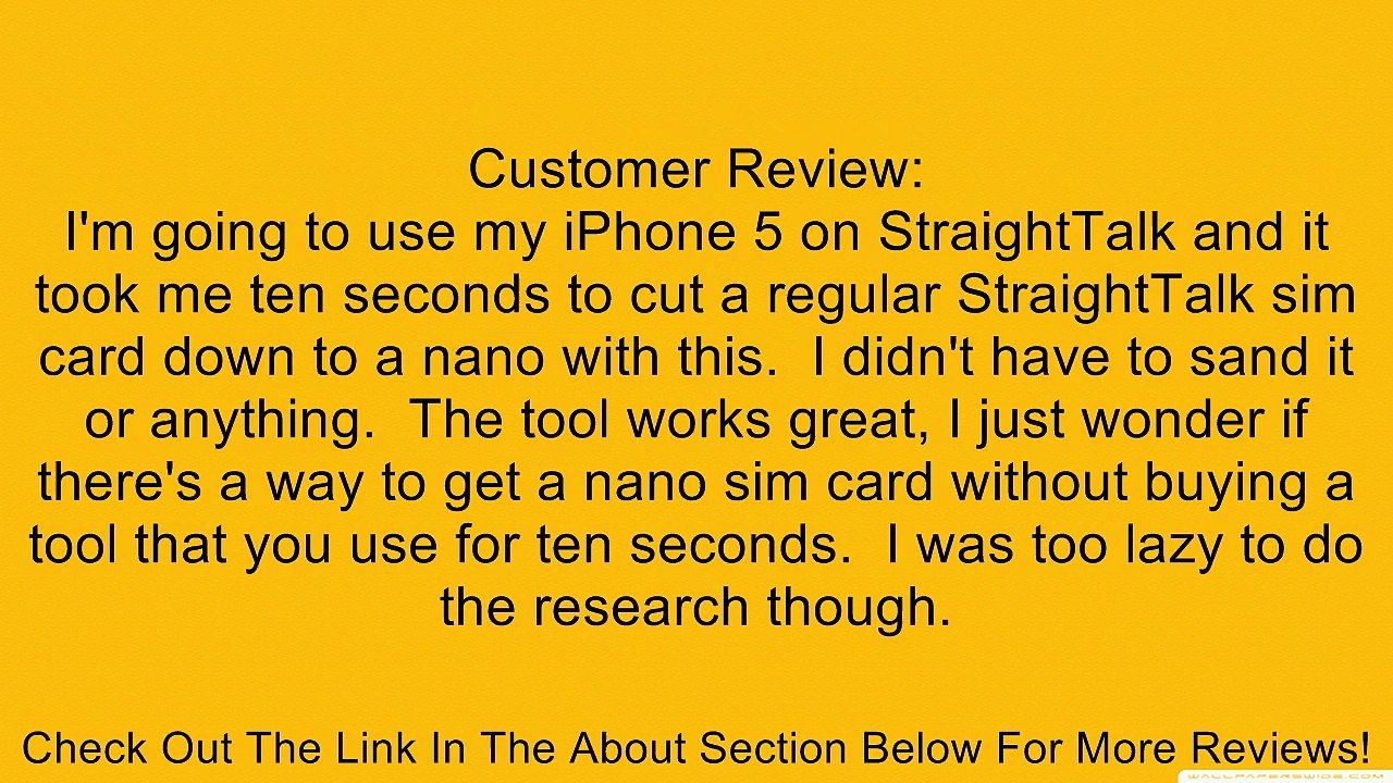 Techno Earth� Nano Sim Cutter for Iphone 5 Ipad Mini Simcard Cutter Cut Any GSM Sim Into Nano or Any Micro Sim Into Nano Sim + Car Charger for USB Devices Review