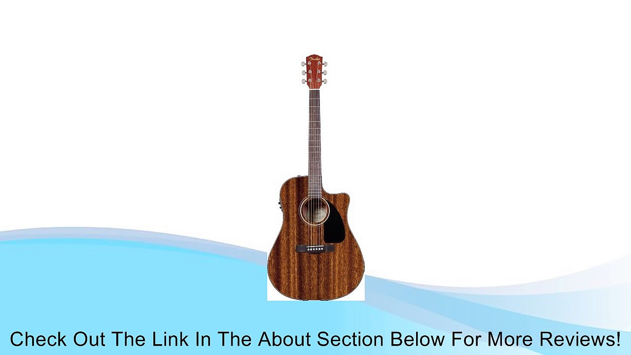 Fender CD-60CE Dreadnought Cutaway Acoustic-Electric Guitar with Hard Case - All Mahogany Review