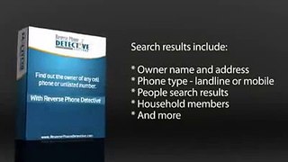 Reverse Phone Number Search - Reverse Phone Detective - Warning! Must SEE!