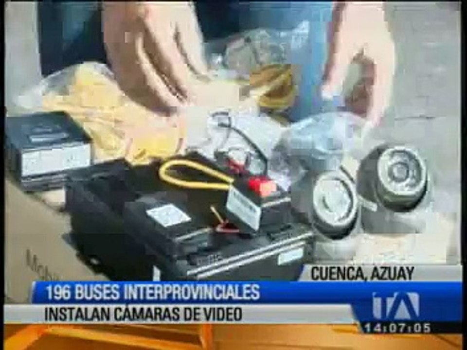 196 unidades de transporte urbano instalarán cámaras de seguridad